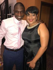 Cedric Burnside, BMA 2017 Drummer of the Year with Keeshea Pratt at the Blues Music Awards 2017