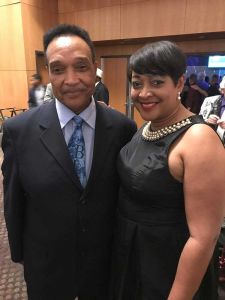 Johhny Rawls with Keeshea Pratt at the Blues Music Awards 2017