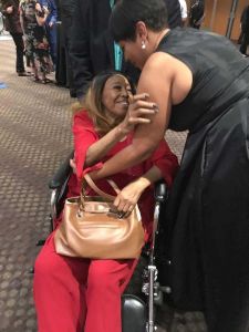 Keeshea Pratt and Denise Lasalle at the Blues Music Awards 2017